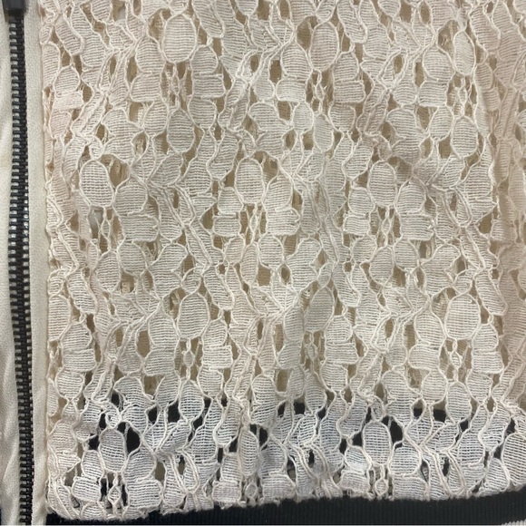 Exhilaration Zip Jacket Women X large Lace cut out Light weight See through - Picture 3 of 8